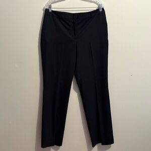 Ann Taylor Women's Dress Pants Curvy Size 10 Navy Straight Leg Business Career